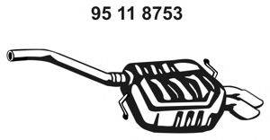 VW 3C0253609AL Глушник вихлопних газів кінцевий