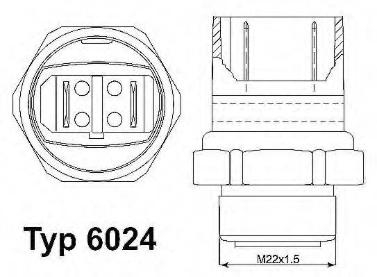 MOTORAD 5032 Термивимикач, вентилятор радіатора