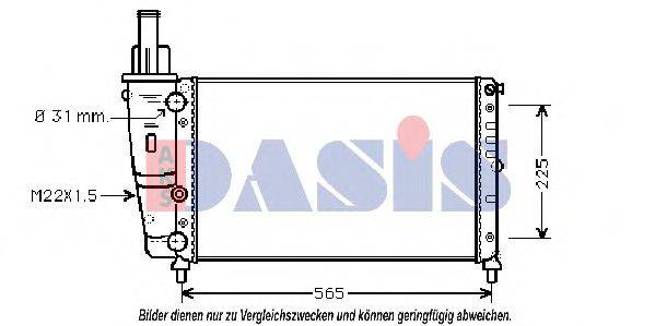 AKS DASIS FT2139 Радіатор, охолодження двигуна
