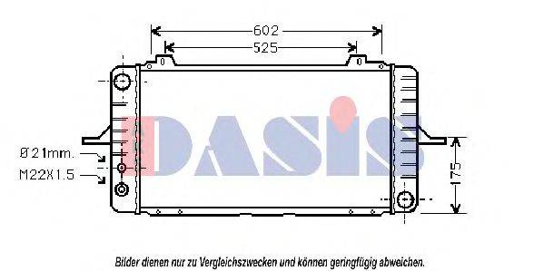 AKS DASIS FD2157 Радіатор, охолодження двигуна