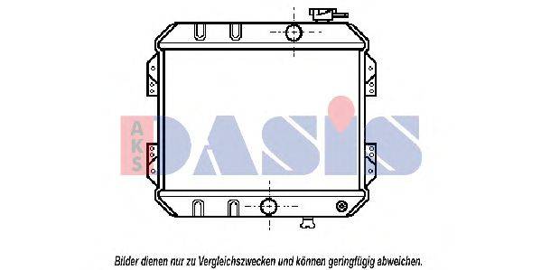 AKS DASIS HD2002 Радіатор, охолодження двигуна