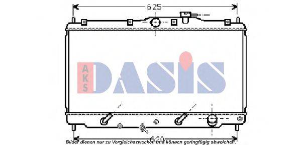 AKS DASIS HD2011 Радіатор, охолодження двигуна