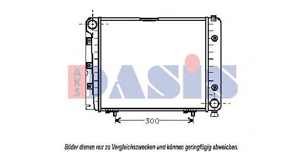 AKG 101216 Радіатор, охолодження двигуна