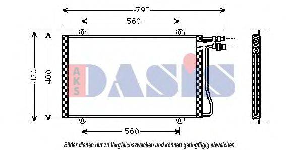 AKS DASIS 0420301 Конденсатор, кондиціонер