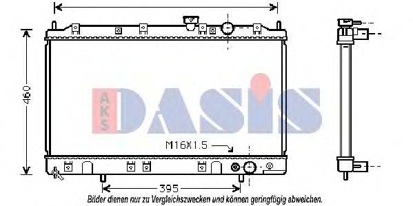AKS DASIS 32002136 Радіатор, охолодження двигуна