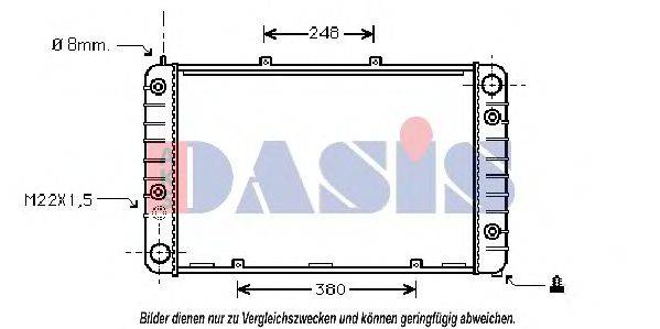 AKS DASIS PR2011 Радіатор, охолодження двигуна