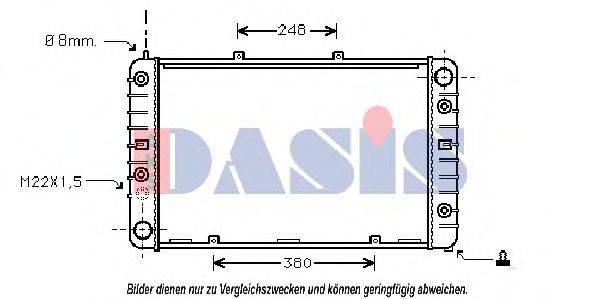 AKS DASIS PR2003 Радіатор, охолодження двигуна