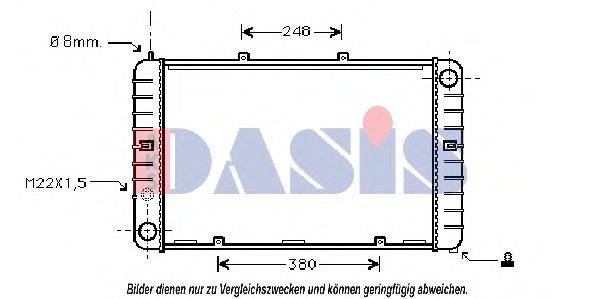 AKS DASIS PR2008 Радіатор, охолодження двигуна