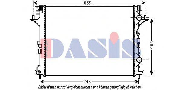 AKS DASIS RT2421 Радіатор, охолодження двигуна