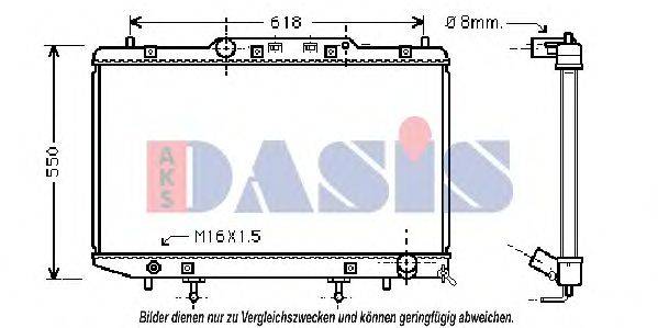 AKS DASIS TO2255 Радіатор, охолодження двигуна