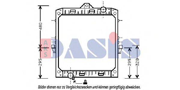 AKS DASIS DF2002 Радіатор, охолодження двигуна