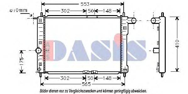 AKS DASIS DW2039 Радіатор, охолодження двигуна
