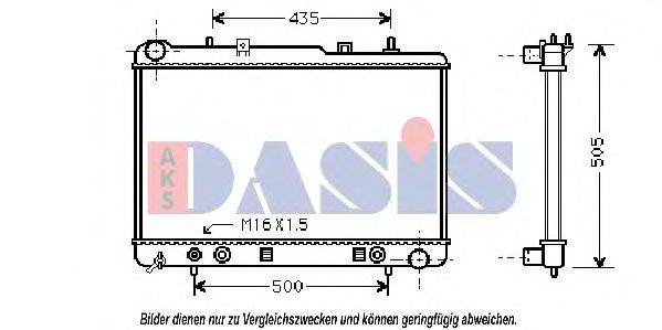 AKS DASIS DW2025 Радіатор, охолодження двигуна