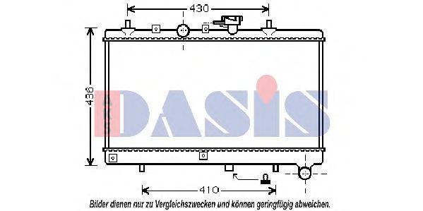 AKS DASIS 01333021 Радіатор, охолодження двигуна
