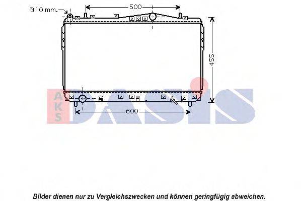 AKS DASIS DW2073 Радіатор, охолодження двигуна