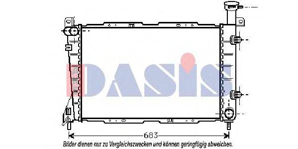 AKS DASIS FD2247 Радіатор, охолодження двигуна
