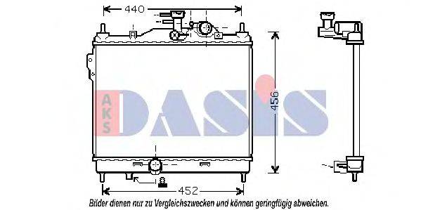 AKS DASIS 5700021 Радіатор, охолодження двигуна
