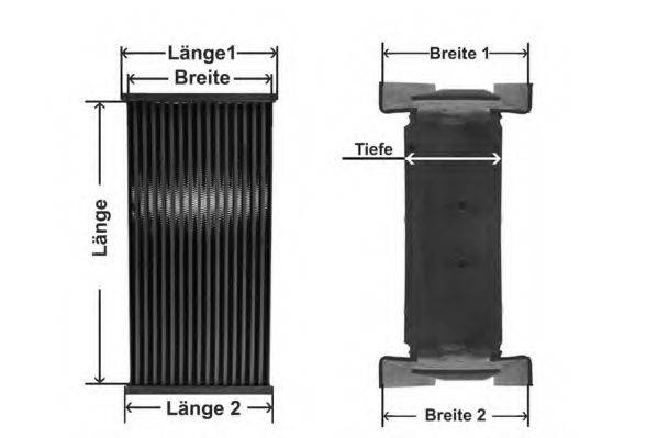 NRF 19075 Сітка радіатора, інтеркулер