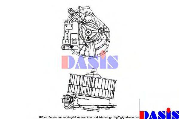 AKS DASIS 0380421 Вентилятор салону