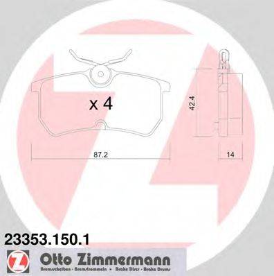 DEX 2326.0 Комплект гальмівних колодок, дискове гальмо