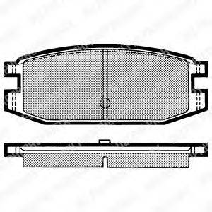 ROADHOUSE 9442 Комплект гальмівних колодок, дискове гальмо