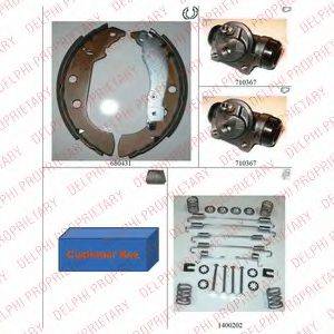 BENDIX 391372B Комплект гальм, барабанний гальмівний механізм