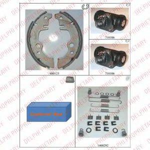 BENDIX 391005B Комплект гальм, барабанний гальмівний механізм