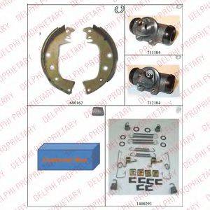 BENDIX 391002B Комплект гальм, барабанний гальмівний механізм