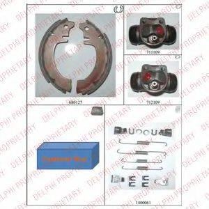 BENDIX 391010B Комплект гальм, барабанний гальмівний механізм