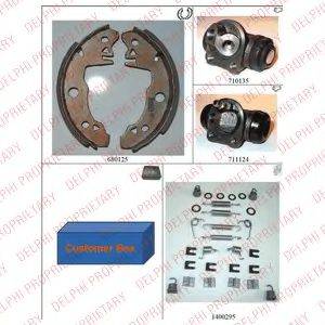 BENDIX 391131B Комплект гальм, барабанний гальмівний механізм