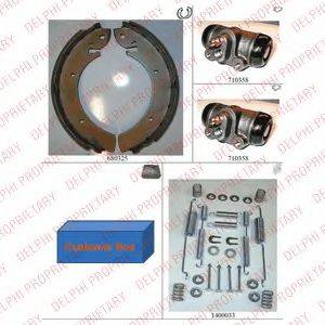 BENDIX 391166B Комплект гальм, барабанний гальмівний механізм