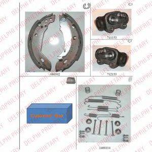 VALEO 553199 Комплект гальмівних колодок