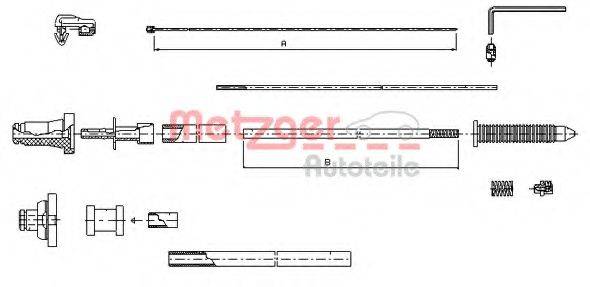MALO 21070 Тросик газу