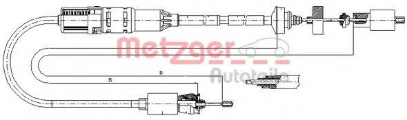 MALO 26529 Трос, управління зчепленням