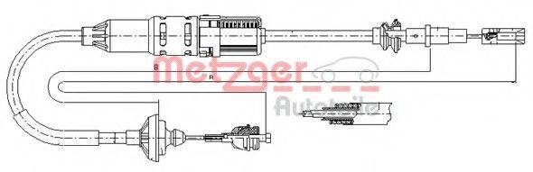 BENDIX 422757B Трос, управління зчепленням