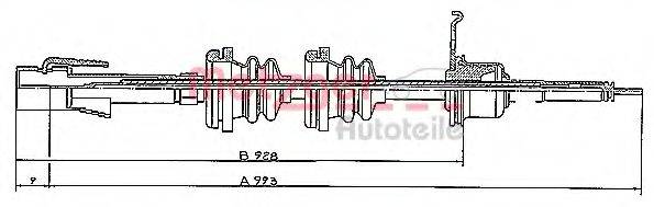 PEX 13.5019 Трос спідометра