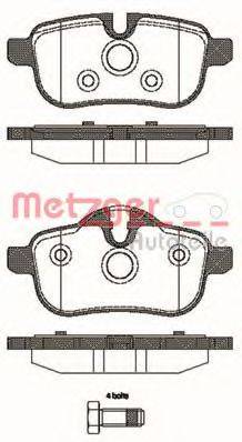 METZGER 24560 Комплект гальмівних колодок, дискове гальмо