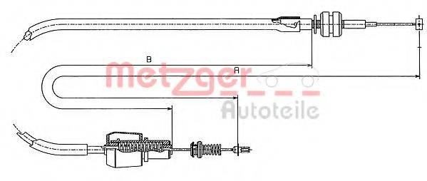 OPEL 847172 Тросик газу