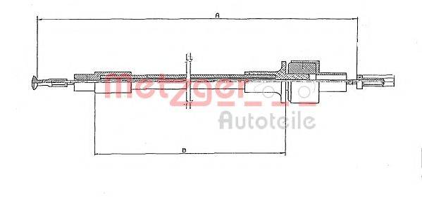 BENDIX 422141B Трос, управління зчепленням