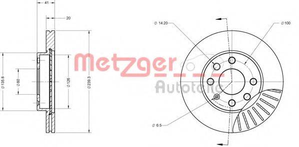 OPEL 0569021 гальмівний диск