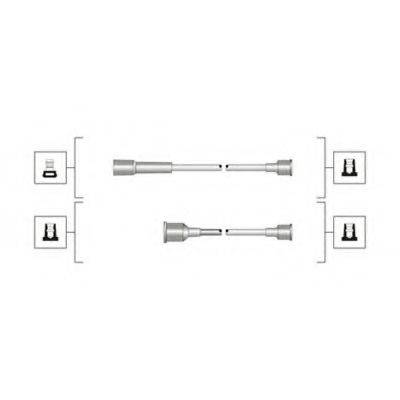 MAGNETI MARELLI MSQ0107 Комплект дротів запалювання