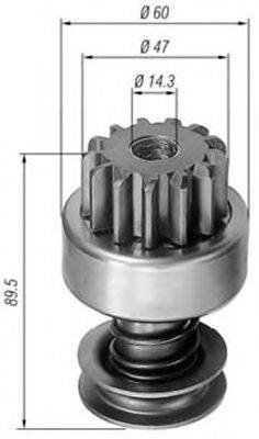 BOSCH 9001453349 Привід із механізмом вільного ходу, стартер