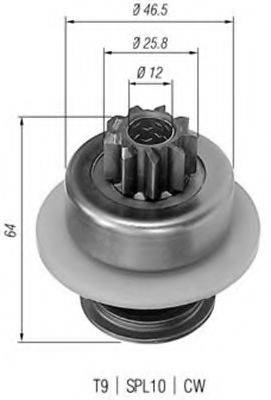 BOSCH 1006209439 Привід із механізмом вільного ходу, стартер