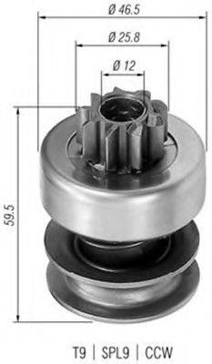 BENDIX 302613 Провідна шестерня стартер