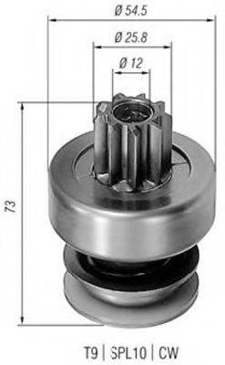 BOSCH 2006209331 Привід із механізмом вільного ходу, стартер