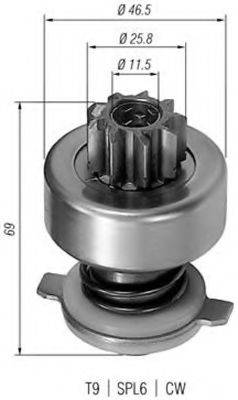FIAT 9936996 Провідна шестерня стартер