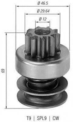 BENDIX 281025 Провідна шестерня стартер