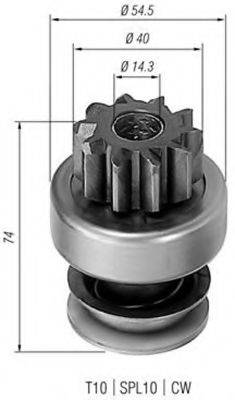 BOSCH 2006209474 Привід із механізмом вільного ходу, стартер