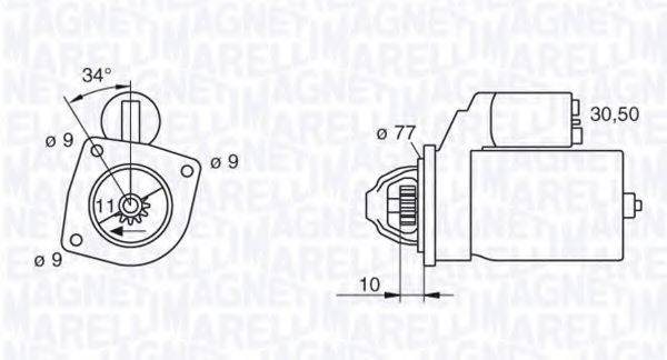 MAGNETI MARELLI 63113003 Стартер