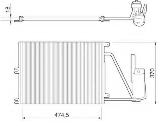 MAGNETI MARELLI BC220 Конденсатор, кондиціонер